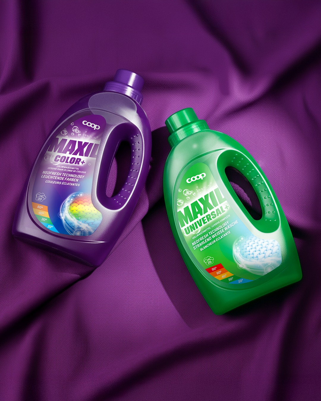 Maxil ist zurück Nach einer Pause kehrt die Marke mit neuer Klarheit ins Coop-Regal zurück, als smarte Alternative zwischen Prix Garantie und hochpreisigen Markenartikel. Das neue Designsystem ist modular, klar und vielseitig: prägnante Icons schaffen Orientierung, eine intuitive Skala sorgt für einfache Anwendung, und die Farbwelt knüpft an das Produkt im Inneren an. Ein Designsystem, das Ordnung schafft – modular, klar und bereit für jede Produktlinie. Danke @coop.ch für die tolle Zusammenarbeit. #Maxil #coop #echt #packaging