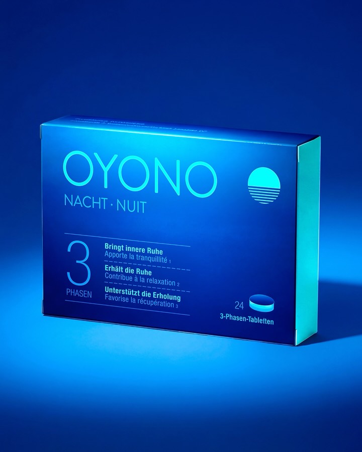 Bei Schlafproblemen braucht dein Gehirn keine Aktivierung – sondern Beruhigung. 🌕 Deshalb arbeitet OYONO® mit weichen Tönen, die den Puls senken. Mit klaren Formen, die Sicherheit geben. Mit Design, das direkt mit deinem Unterbewusstsein spricht. #oyono #neurobranding #packagingdesign #echt