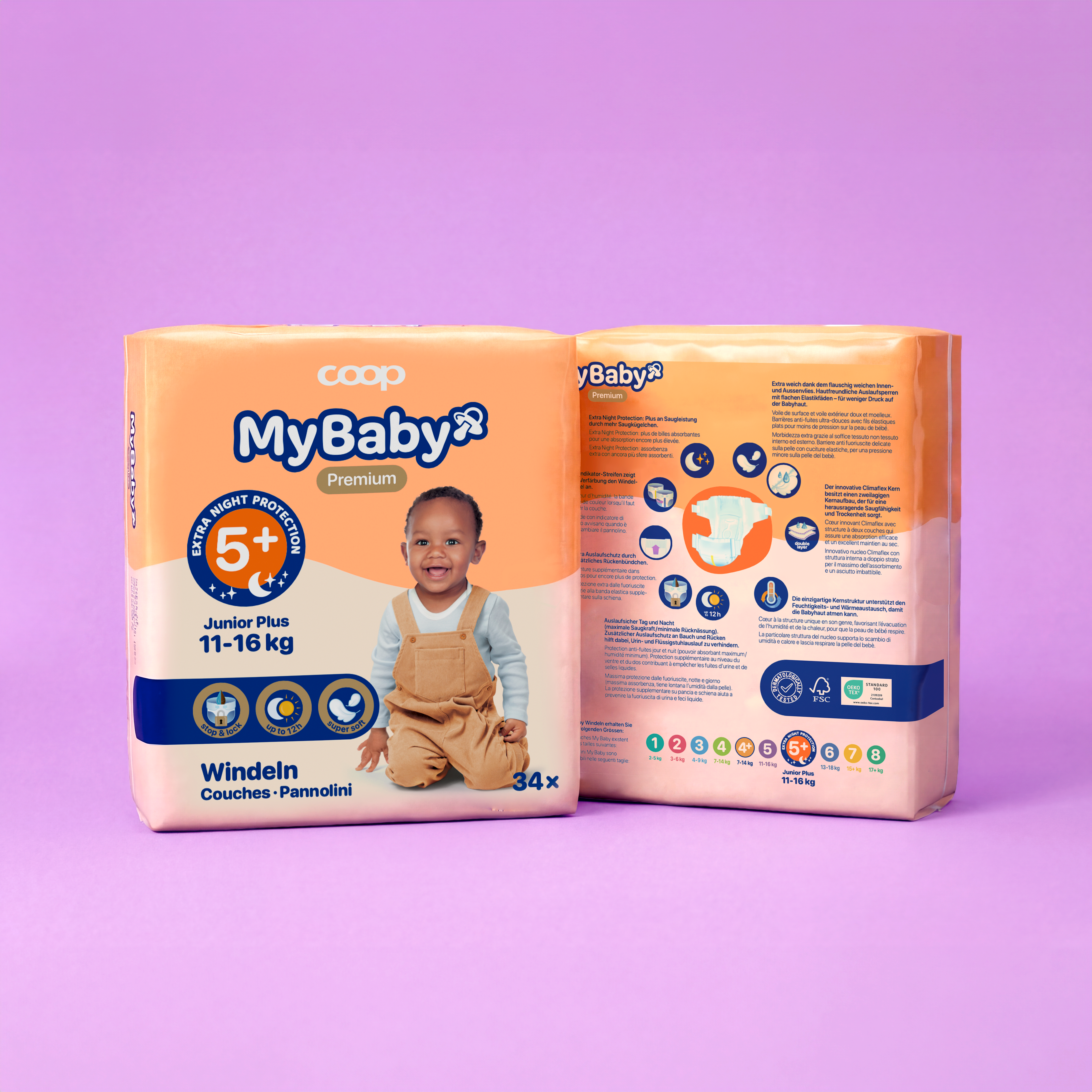 Windel Front Rückseite